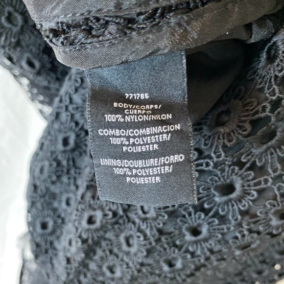 Cynthia Rowley Black Lace Midi Dress $498 - Picture 10 of 10